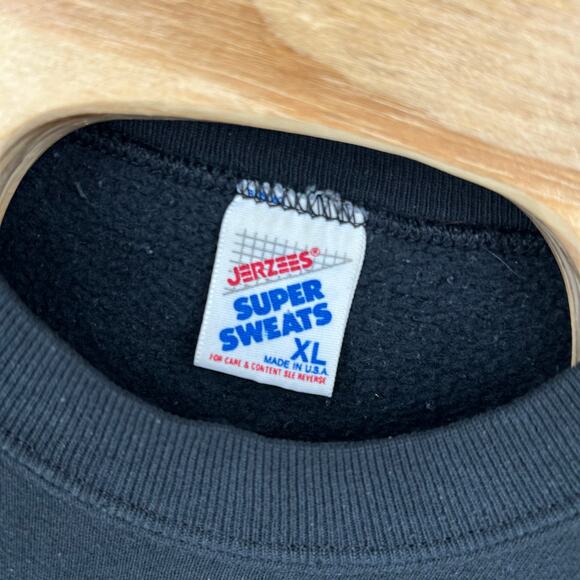 VTG 90s Men's Jerzees Field Marsh & Wood Deer Buck Fall Crewneck Sweatshirt XL - Picture 2 of 6